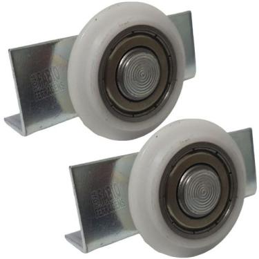 Imagem de 2 Peças - Roldana Inferior DT09 de 32mm Para Porta De Correr Guarda Ro