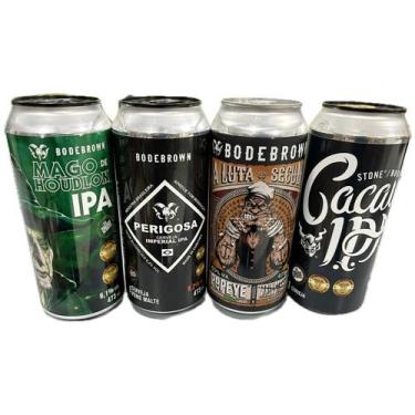 Imagem de Coleção Kit 4 Cervejas Premium Bodebrown Latão 473ml