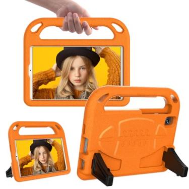 Imagem de YWYNI Capa para Galaxy Tab A 8.0 versão 2019 modelo SM-T290/SM-T295, capa para Samsung Galaxy Tab A9/A7 Lite para crianças de 8,7 polegadas (modelo: SM-X110/X115/X117/T220/T225/T227), laranja