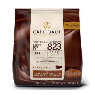 Imagem de Chocolate belga callets ao leite 823 33,6% cacau gotas callebaut, 400g