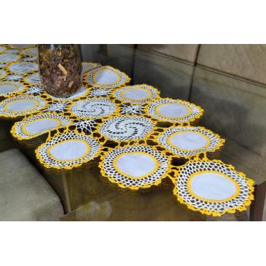 Imagem de Caminho de Crochê Linha Cléa 1,55m - Amarelo Ouro - Arte & Tear