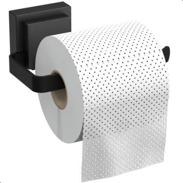 Imagem de Porta Papel Higiênico Com Ventosa Preto UN.Max - Unidas
