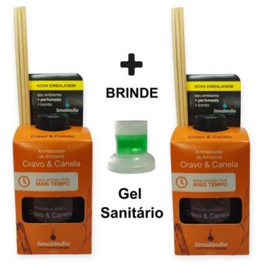 Imagem de 2 Difusor Vareta Ambiente Cravo e Canela Aromatizador Perfume Casa Ar 