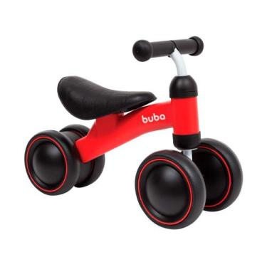 Imagem de Bicicleta de Equilíbrio Buba +12 Meses 4 Rodas Cor Vermelho 1 Unidade,
