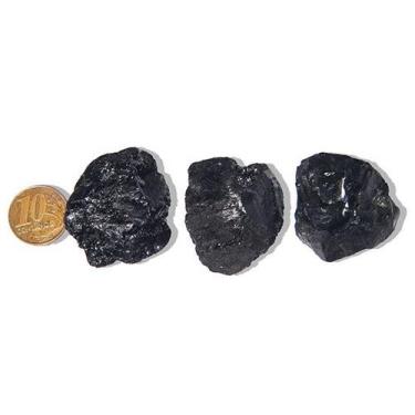 Imagem de 03 Turmalina Preta Pedra Natural 30 a 50g Média 4cm Tipo B - Cristaisd