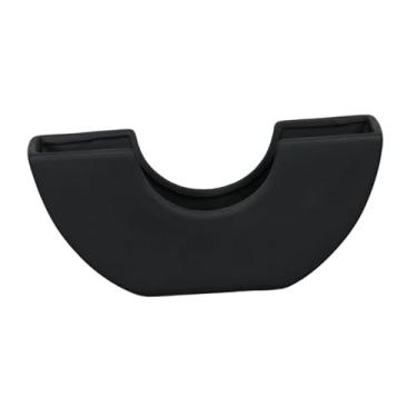 Imagem de XLWLLNJ Vaso de flores, vaso de plantas, vaso de flores, buquê decorativo, suporte de flores, arranjo floral para cozinha, lareira, estante de livros, Preto