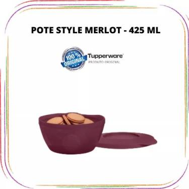 Imagem de Tupperware Pote Style - 425 Ml, Merlot