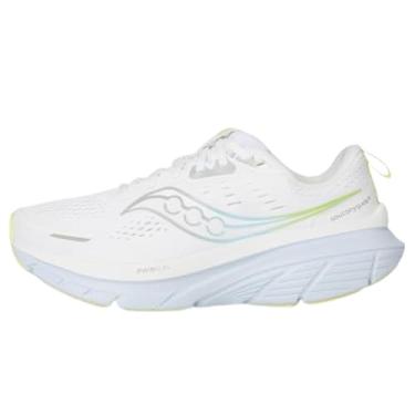 Imagem de Saucony Tênis masculino Guide 18, Branco/Ice Melt, 6.5 Wide