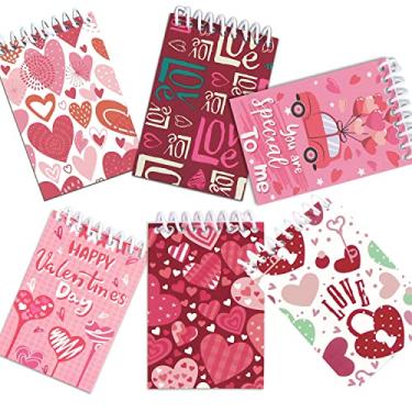 Imagem de LOMIMOS 24 Pieces Valentine's Spiral Notepads for Kids School Classroom Exchange Party Favors