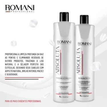 Imagem de Kit Escova Progressiva Absoluta Passo Único Sem Formol 2x1lt - ROMANI 