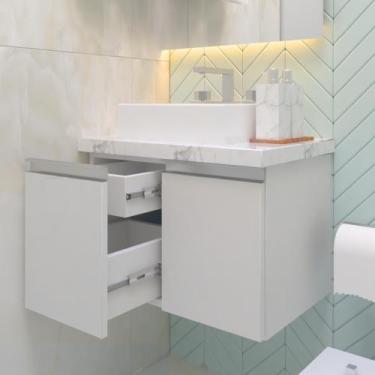 Imagem de Gabinete de banheiro Modelo Luck 70 - Granfine Gabinetes 