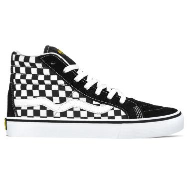 Imagem de Tênis Mad Rats Lona Quadriculado Unissex Hi Top | Preto Branco