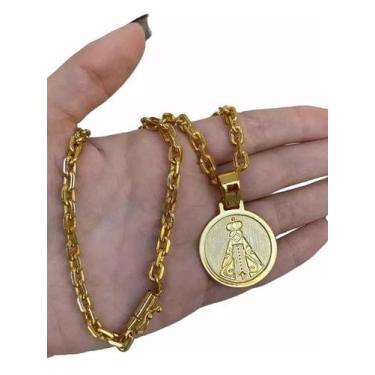 Imagem de Cordão Banhado Ouro 10 Milésimos - Dourado - 50cm - Tojoia18K