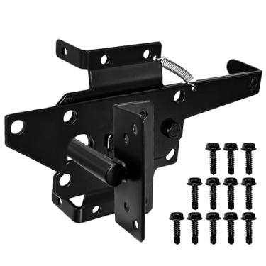 Imagem de Socpuro Trava de portão autotravante, alavanca de gravidade automática de aço inoxidável, trava de portão de vinil/madeira para jardim seguro de piscina