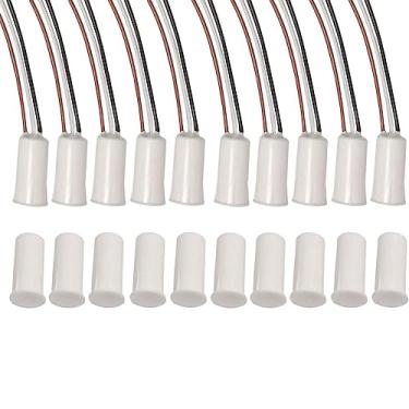 Imagem de priaolker Interruptor Magnético Reed Rc-33 Nc/No, Alarme Embutido Para Portas E Janelas Com Fio, Magnético, Sensor De Contato, Sistemas Segurança Residencial Contra Roubo, Conjuntos 10, Branco