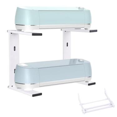Imagem de ReignSword Rack de armazenamento compatível com Cricut Maker 3 e Cricut Explore Air 2/3, extensor de bandeja compatível com Cricut Mat, economizando espaço na mesa de artesanato