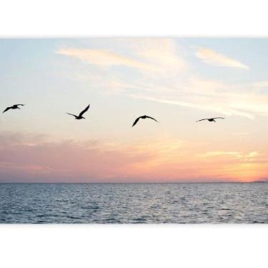Imagem de Quadro Gaivotas No Oceano - MeMoldura, Chassi Borda Infinita, 60X90
