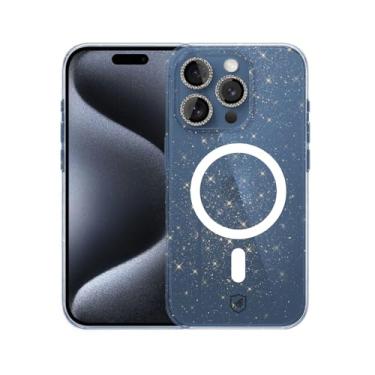 Imagem de Gshield Capa Case Capinha Glitter Brilhante Compatível com MagSafe, Protetores de Lente Inclusos (iPhone 15 Pro Max)