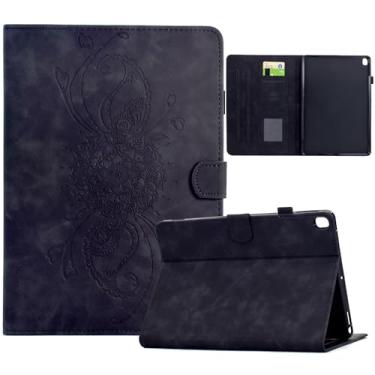 Imagem de Luksinlong Capa para Samsung Galaxy Tab S6 Lite 10,4 polegadas 2024 2022 2020 (SM-P610/P615), capa protetora Mandala Flip Book com capa flip de couro PU para tablet Samsung S6 Lite - preta