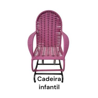 Imagem de Cadeiras infantil com 2 molas fibra sala quarto ária terraço jardim - 
