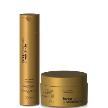 Imagem de Kit Shampoo e Máscara Força, Crescimento e Resistência | Acquaflora