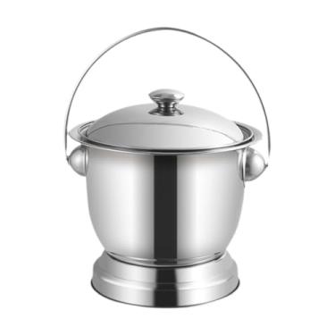 Imagem de Ysyqkn Pote de aço Inoxidável com Tampa, Mictório Portátil para Banheiro, Jarro de Mictório Noturno para Mulheres E Homens, Uso Doméstico