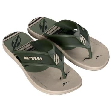 Imagem de Chinelo Mormaii Wave 3 Dedo Ad 12565 Masculino, Verde, 41/42