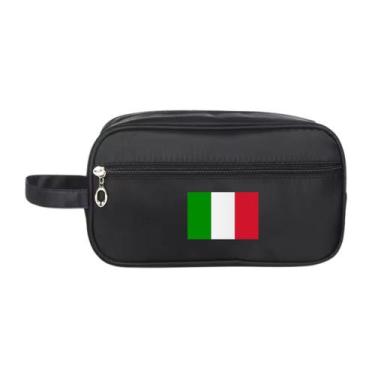 Imagem de Necessaire Bolsa Nylon Impermeável Estampa Bandeiras Países - Mormino,