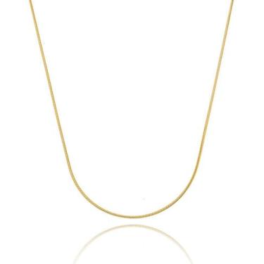 Imagem de Corrente Feminina Rabo de Rato 45cm Ouro 18k 750 Amarelo