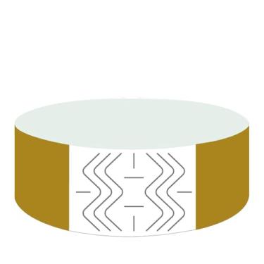 Imagem de Pulseiras de papel descartáveis, 800 unidades, 16 cores, impermeável, para eventos, identificação hospitalar, festa (ouro)