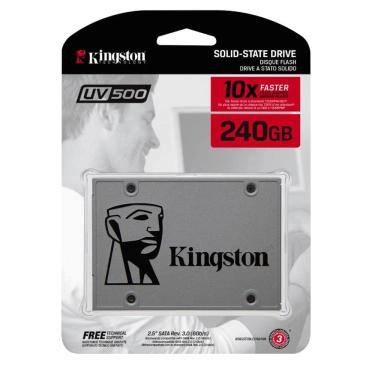Imagem de Hd Ssd 240Gb Sata 3 Kingston Uv500 Melhor Que A400