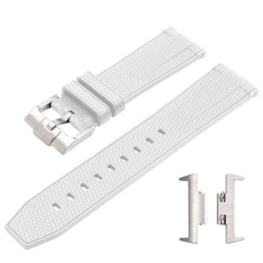 Imagem de Pulseira de relógio de silicone macio compatível com relógios Tissot PRX de 40 mm, pulseira de liberação rápida com conjuntos de adaptadores para modelos masculinos Tissot Prx Powermatic 80 de