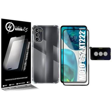 Imagem de Capa Capinha compativel Moto G52 XT2221 6.6 + Película Vidro 3d + pel 