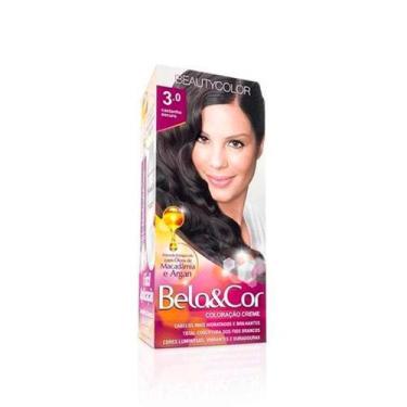 Imagem de Tintura Bela Cor Mini Kit 3.0 Castanho Escuro - Bela e Cor