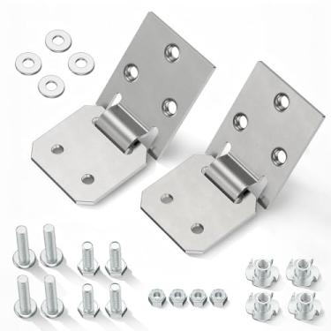 Imagem de CLUBRALLY Conjunto de dobradiças de assento de carrinho de golfe para carro clube 1979-Up DS 1011652 1012412-macho + fêmea