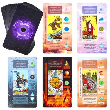 Imagem de Cartas de tarô XSYLOHXL Baralho de tarô para iniciantes com significad