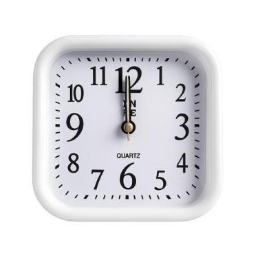 Imagem de Relógio Despertador de Mesa Quartz Analógico com Alarme Potente Ideal 