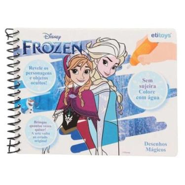 Imagem de Livro mágico para colorir com água Frozen Disney - ETILUX