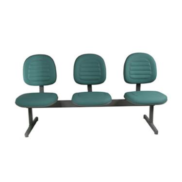 Imagem de Cadeira Executiva em Longarina Linha Office Gomada Verde