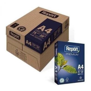 Imagem de Papel Sulfite A4 75G Caixa Com 5 Resmas Premium Report