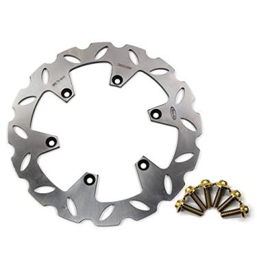 Imagem de Arashi Rotor de disco de freio traseiro com parafusos de montagem para Suzuki RM125X 99-00, RM125 00-08, RM250 00-05, DRZ400SM DR-Z400SM 2005-2021, acessórios de motocicleta prata