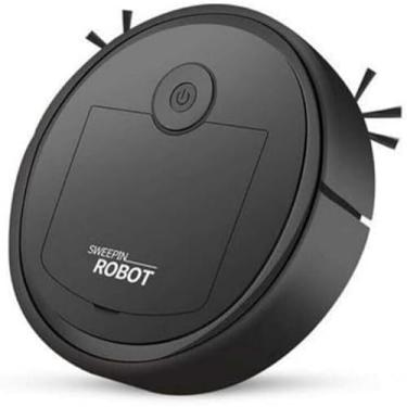 Imagem de Robô Aspirador de Pó Inteligente 3 em 1 — Varredora, Aspiradora e Mop Automático Silencioso para Limpeza Doméstica Eficiente COR PRETO
