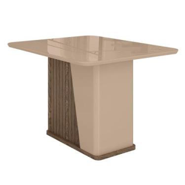 Imagem de Mesa de Jantar Harmonia 4 Lugares com Tampo de Vidro - Móveis Bechara,