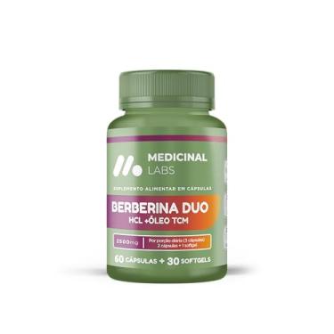 Imagem de BERBERINA DUO HCL + ÓLEO TCM 2500MG 60CAPS 30SOFT - MEDICINAL LABS
