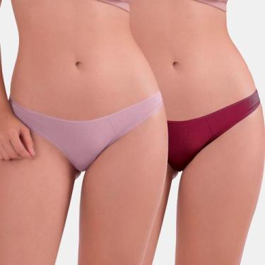 Imagem de Kit/2 Calcinha Biquíni Love Secret 899304 Modal T. P/GG, G, 561, Rosa 
