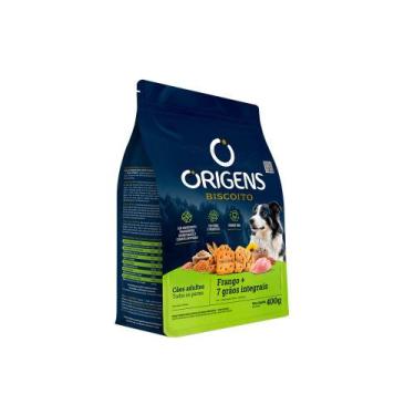 Imagem de Biscoito Origens para Cães Adultos Sabor Frango 400g - Adimax