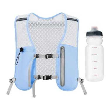Imagem de Vaveren Colete de hidratação, bolsa esportiva para atividades ao ar livre, mochila para caminhadas ao ar livre, colete de caminhada, mochila para escalada, Azul