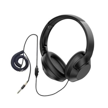 Imagem de KiBcsLic Fone de ouvido com detector de metais, cabo de mola profissional prático, leve, com fio, portátil, para áreas externas, sobre a orelha, Style B