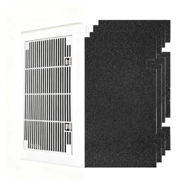 Imagem de Pacote com 4 filtros de ar de substituição A/C para trailer, 35 x 19 cm, compatíveis com filtros de substituição de ar condicionado para RV da Dometic Duo