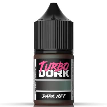 Imagem de Turbo Dork Tinta acrílica TurboShift Dark Net Frasco de 22 ml - Tinta de mudança de cor metálica não tóxica à base de água